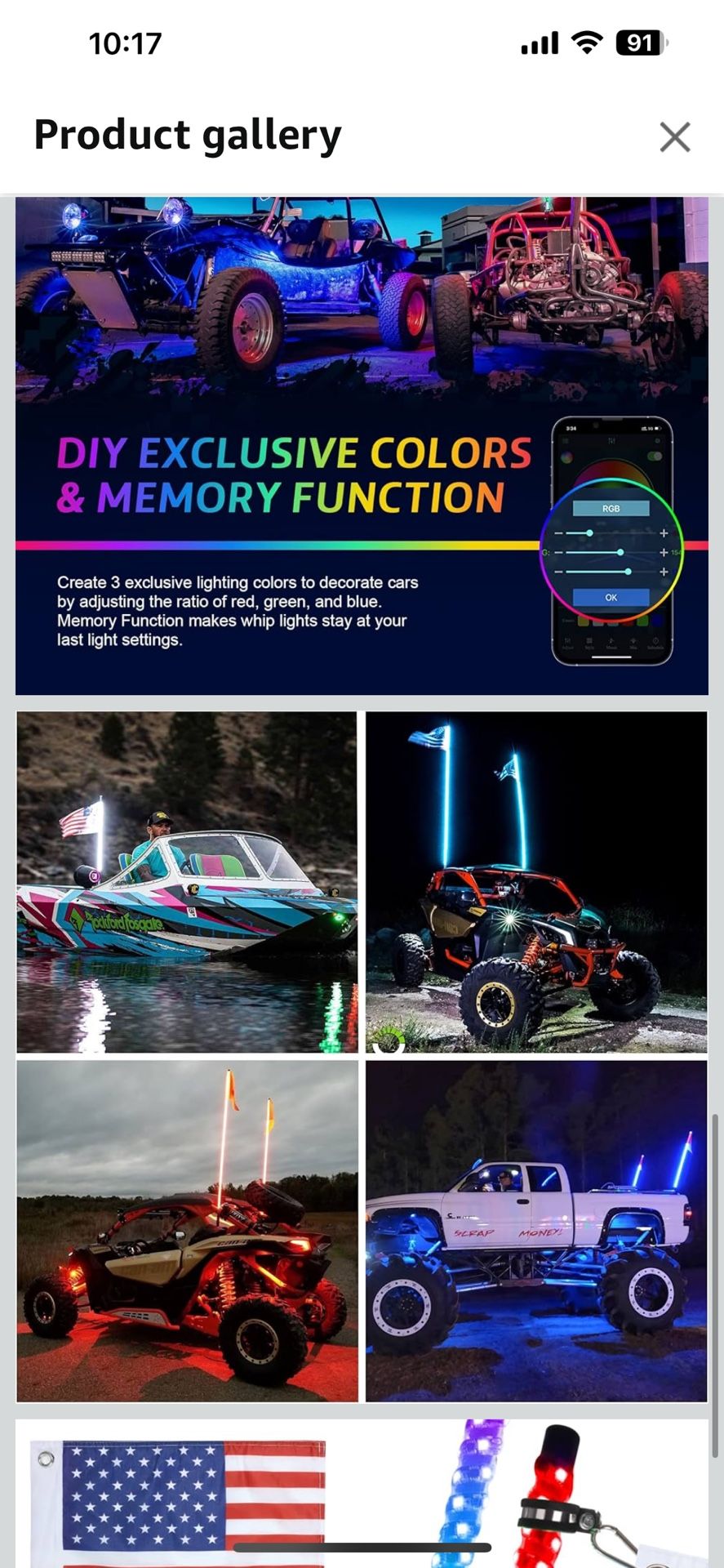 Led Whip Lights / Led Fat Whip Lights