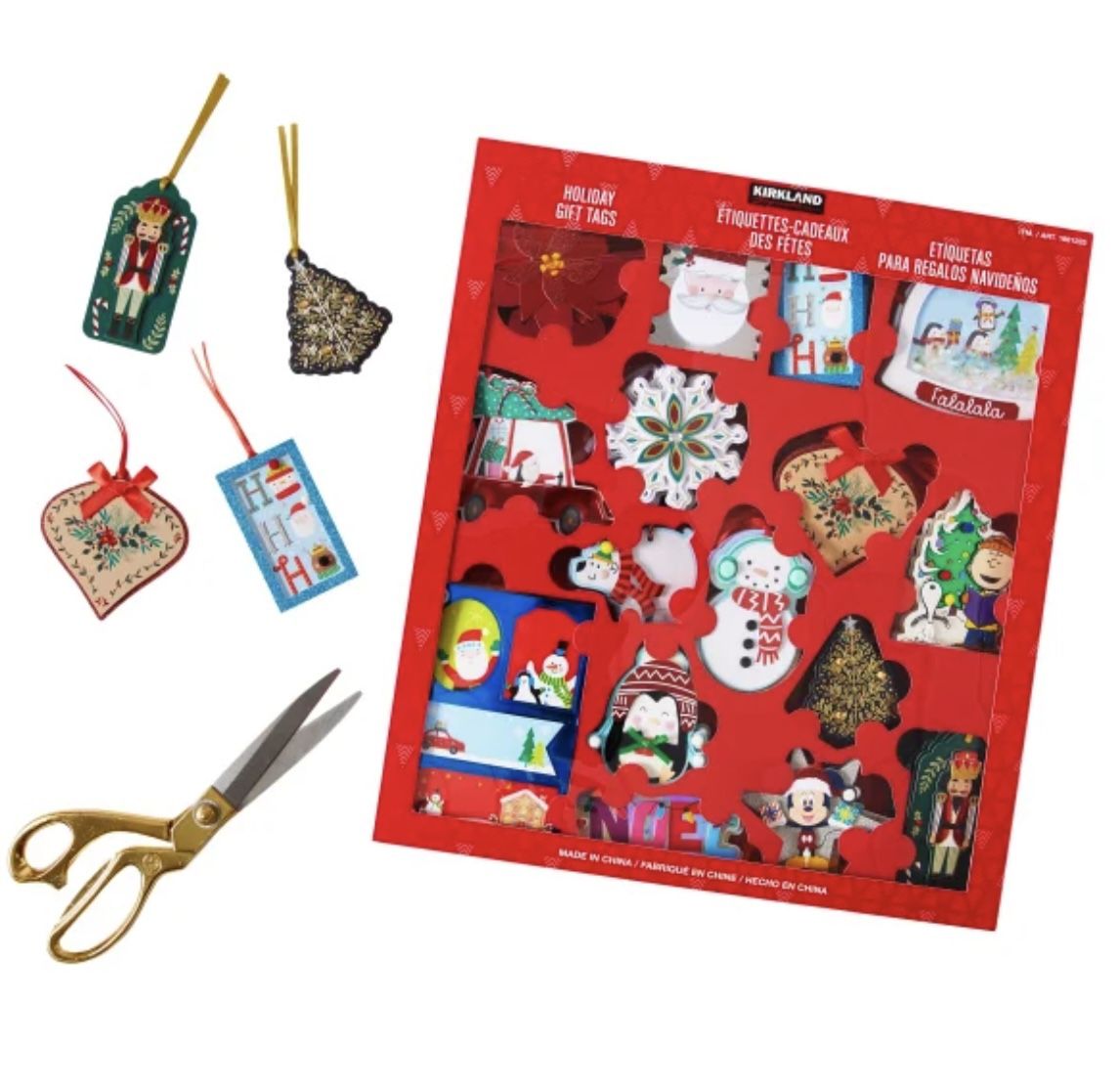 Kirkland Signature 100 CT Deluxe Holiday Gift Tags New  