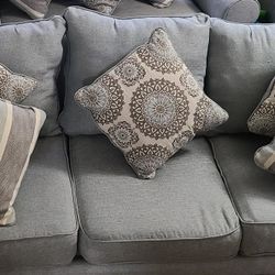 Sofa. No Pillows Provided.