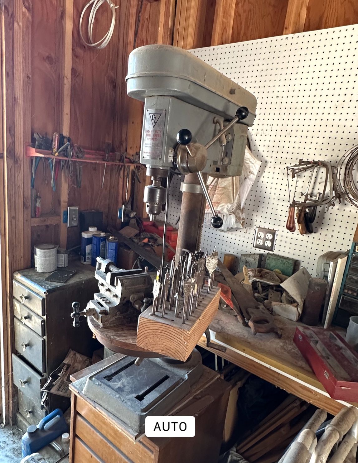 1/2” Bench Top Drill Press / Butterfly Bits/ Index Vice