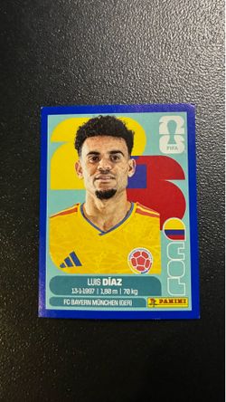 2026 Panini FIFA World Cup Sticker Luis Díaz Blue Border #COL 20 - Colombia