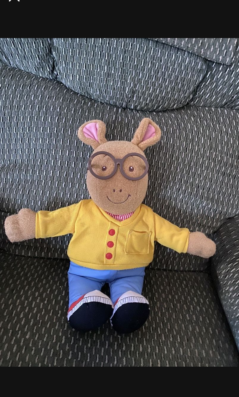 Vintage Playschool 1996 Arthur The Aardvark Talking Doll
