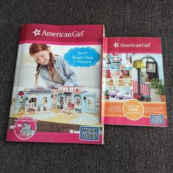American girl, Lego, monster high build sets lot