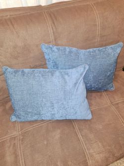 Blue pillows
