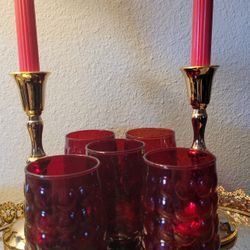 Vintage Bubble Drinking Glasses