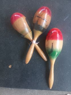 Wooden Maracas Set of 3