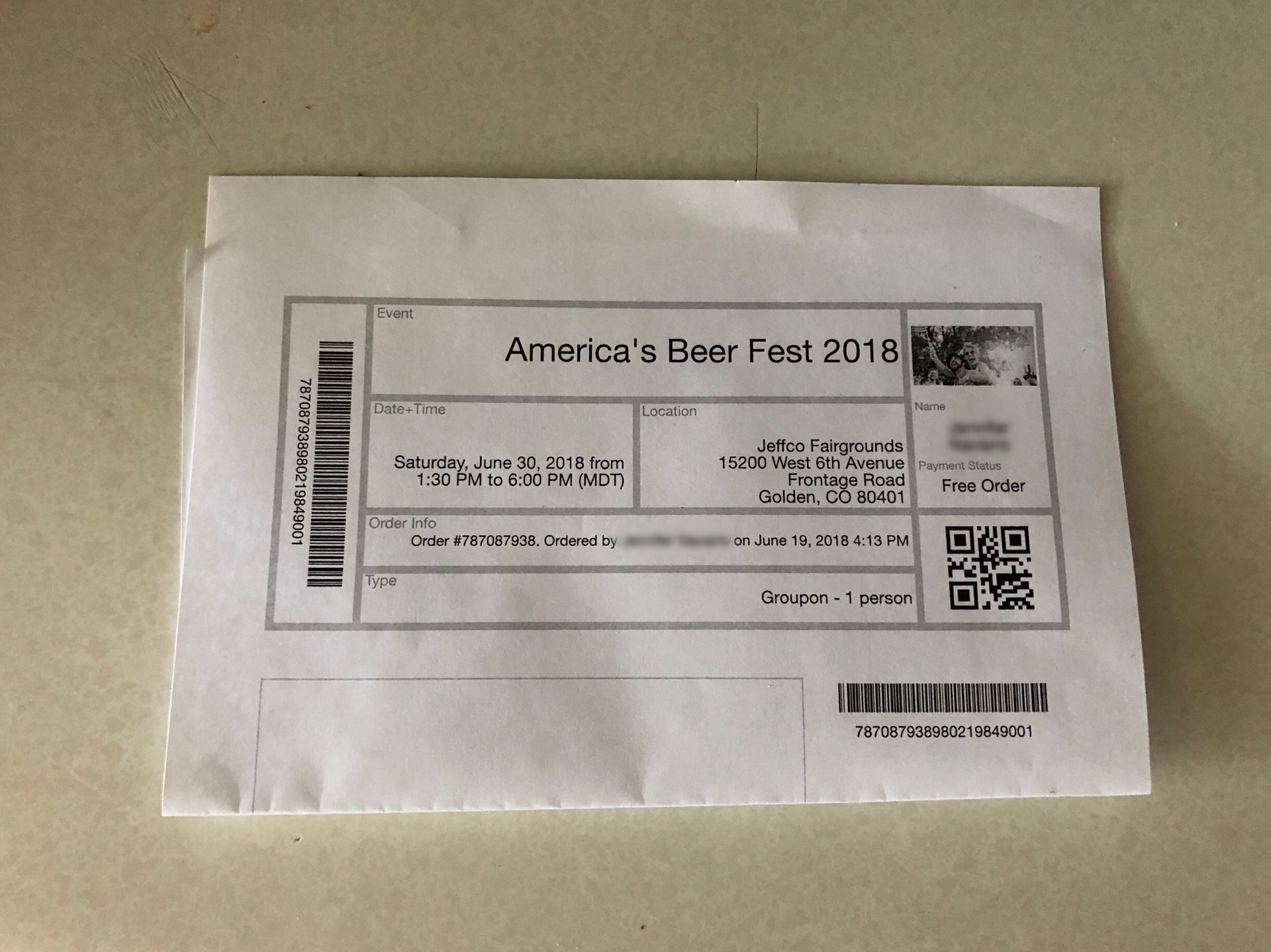 Ticket to America’s Beer Fest this weekend