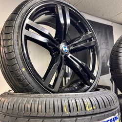 20” BMW wheel  Oem Genuine  112mm  —$795 wheel exchange   Genome black