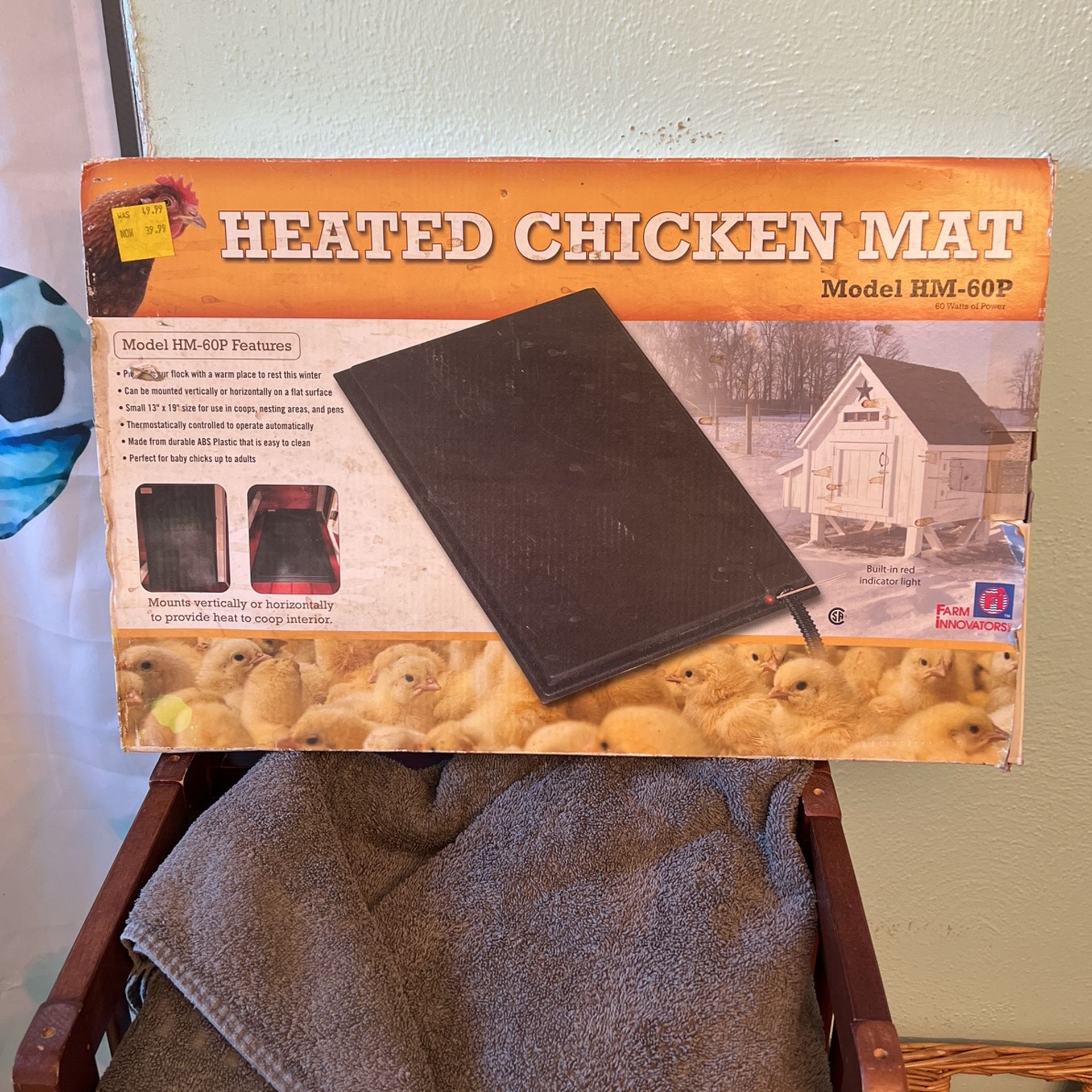 Heated Chicken Mat NIB