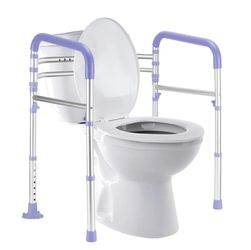 Toilet safety rails
