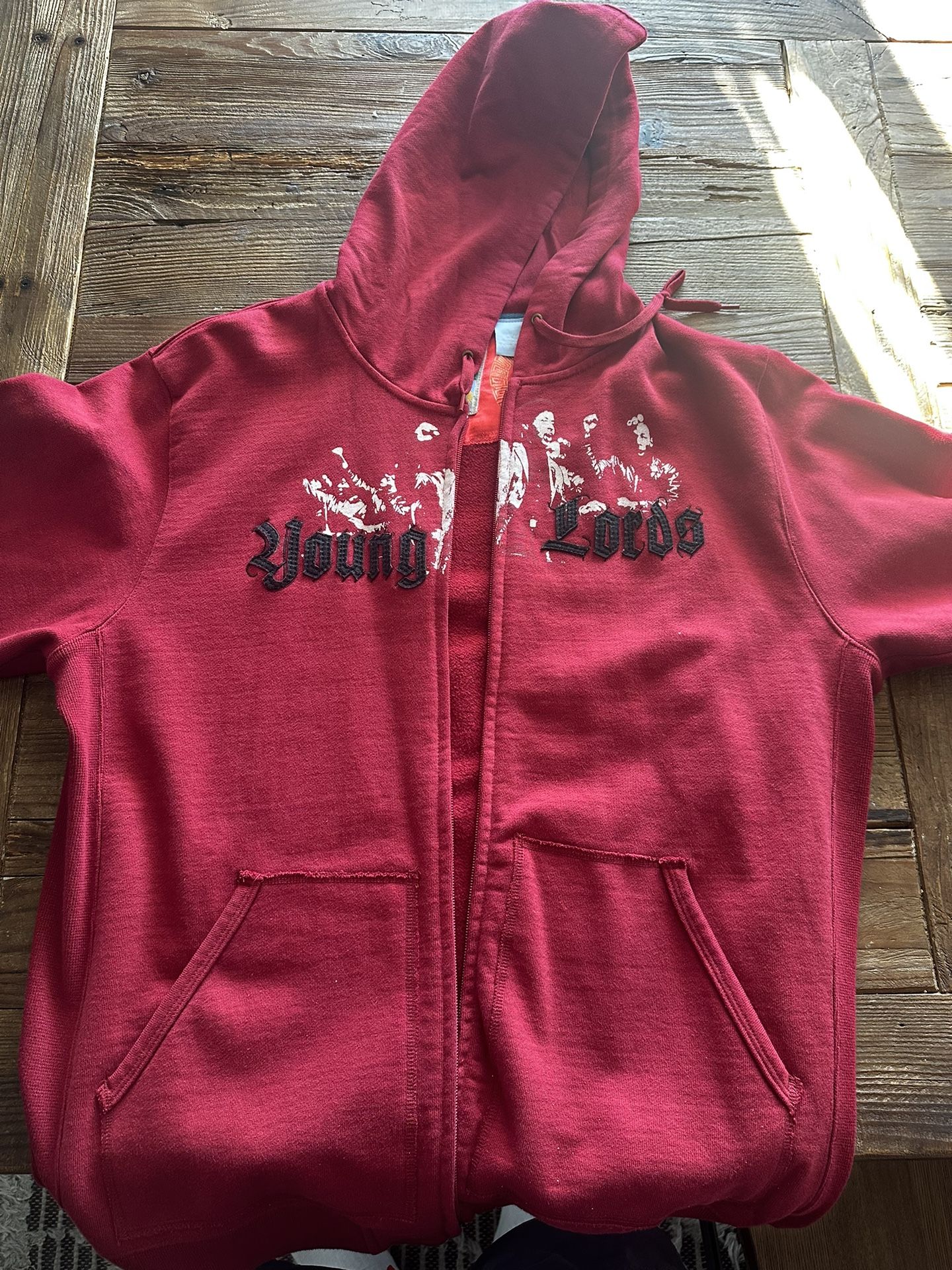 XL Full Zip Red NYC Streetwear Hoodie