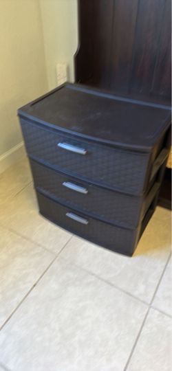 3-Drawer Plastic Storage Cart