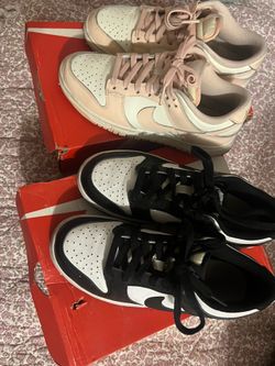 Nike dunks orange pearls and pandas women’s 6