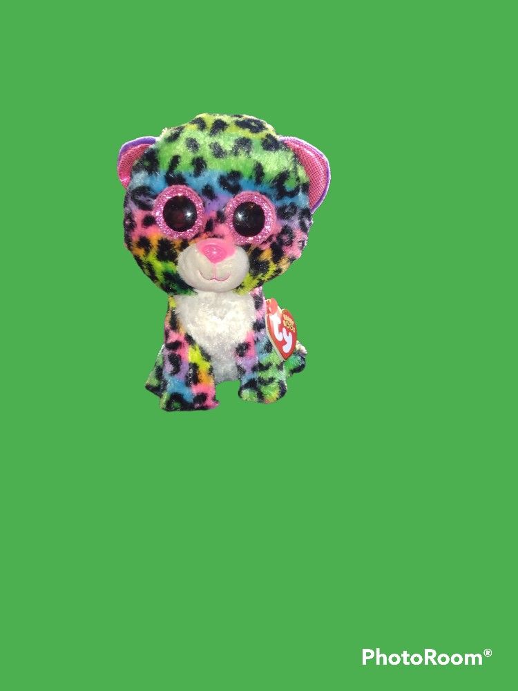 Ty's Beanie Boos Dotty The Rainbow Leopard