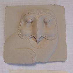 Relief Plaque with Face of an Owl