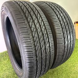 V76  215 55 18 95H  Bridgestone Turanza EL440 - 2 Used Tires 85% Life 