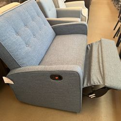 Mid Century Loveseat Recliner