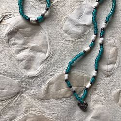 Long beaded necklace