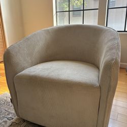 Nautica Corduroy Light Tan Chair