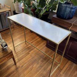 Desk Side Table Gold