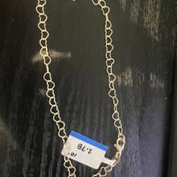 18k gold anklet