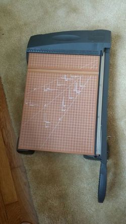 X-ACTO PAPER CUTTER/ TRIMMER LIKE NEW 11W X 15T IN