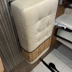 FREE leather ottoman 