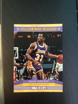 Magic Johnson playing card
