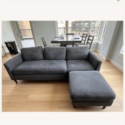 Living Spaces Gray Sofa