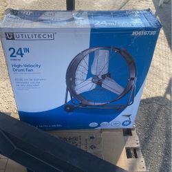24 In. High Velocity Drum Fan