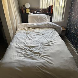 Twin Bed Frame With Mattress 