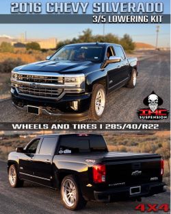 14-18 Silverado Crew cab 3/5 drop kit