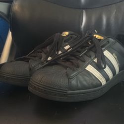 Black and White Mens Adidas Superstars 