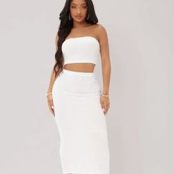 White Two Piece Set