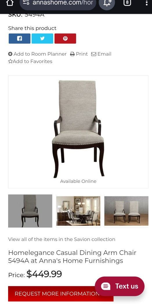 Homelegance Savion Armchair