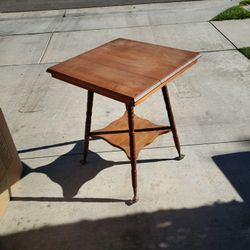 Antique Side Table..24" Square By 30" High
