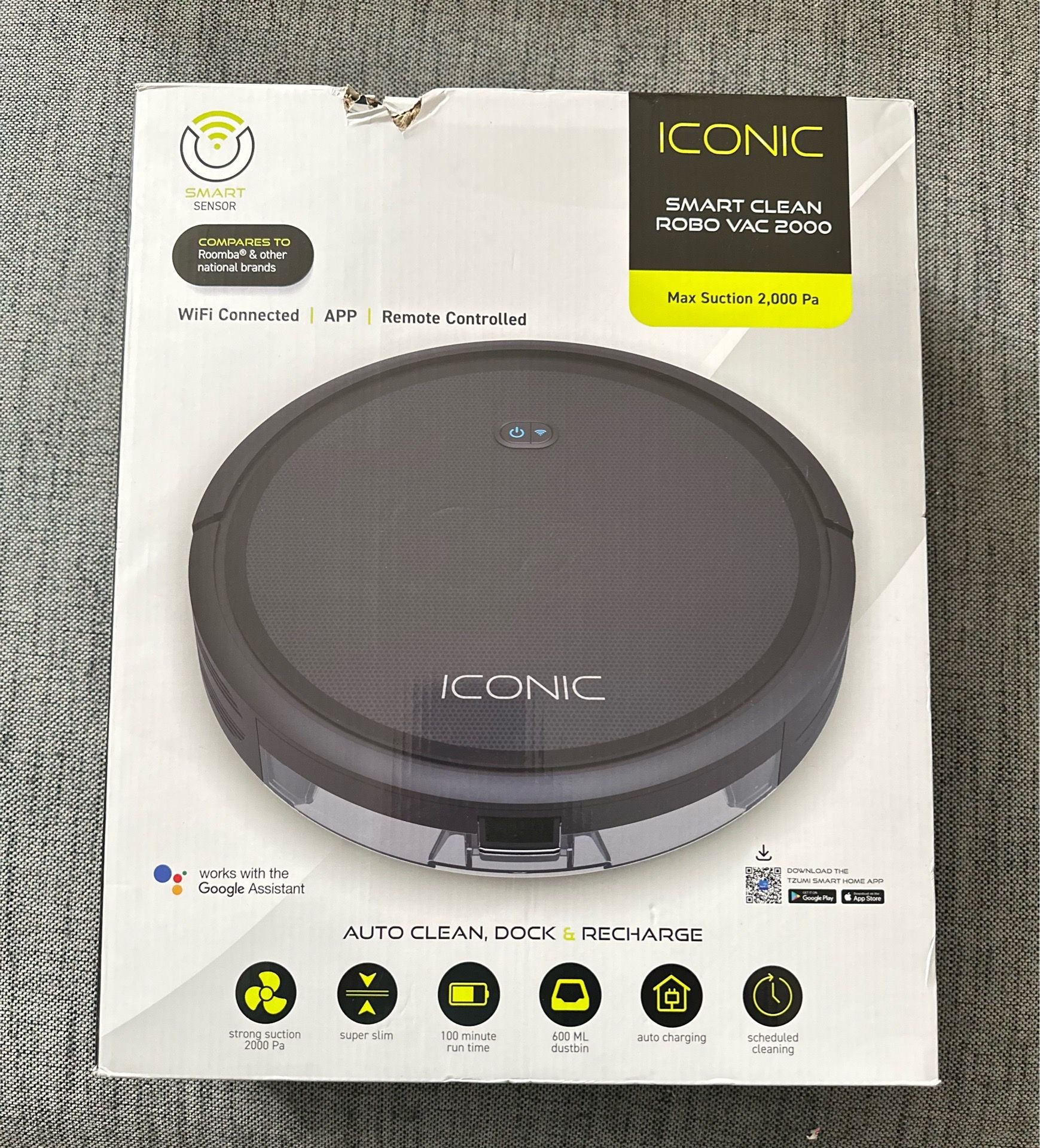 Iconic smart clean robo vac 2000 NEW