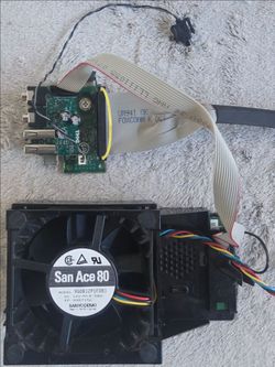 Dell OptiPlex Front I/O USB Audio Panel w/ Cooling Fan Assembly XW055 0XW055