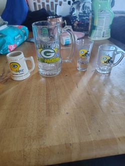 Green Bay Packers Glassware Set of 4