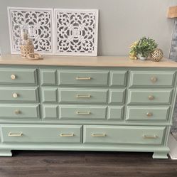 Refinished Solid Wood Dresser