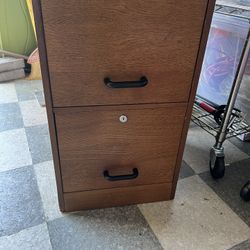 Oak File Cabinet 
