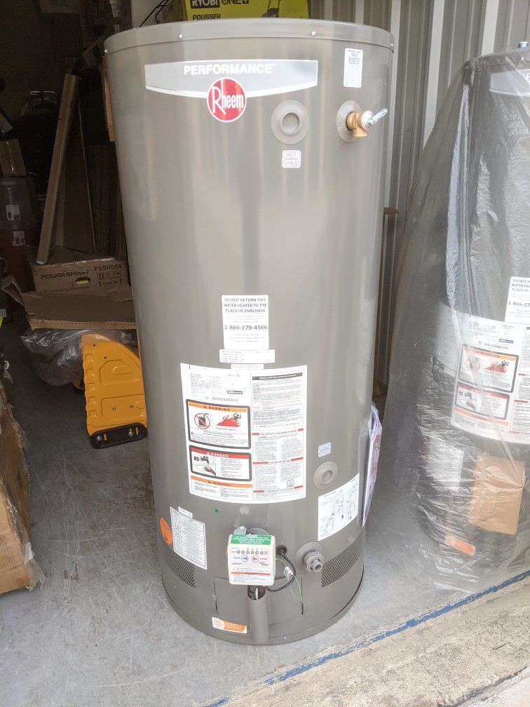 Rheem 75-gallon Power vent Gas Water Heater. Model XG75T06PV76U0 for Sale  in Garland, TX - OfferUp