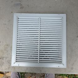 Steel Return Air Filter Grille, 1/2" Fin Spacing - White