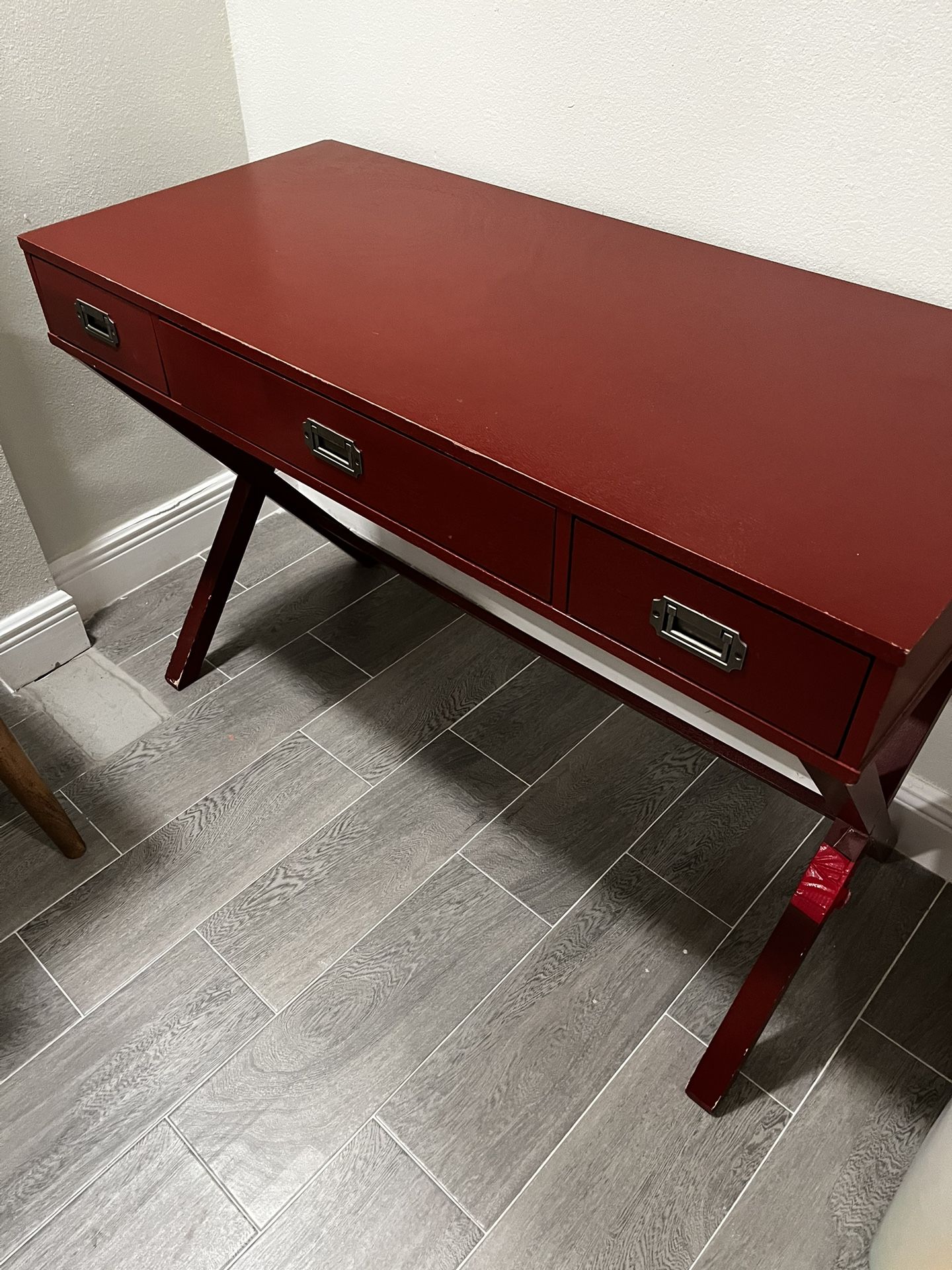 Red desk