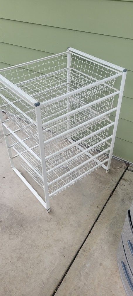 metal storage organizer