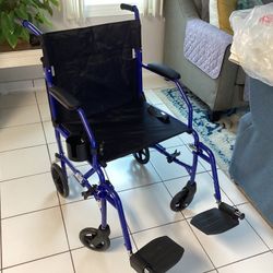 Medline Ultra lightweight Transport Wheelchair 