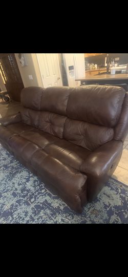 Leather Electric Reclining Couch