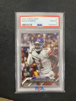 2024 Topps Now Malik Nabers Rookie Psa 10
