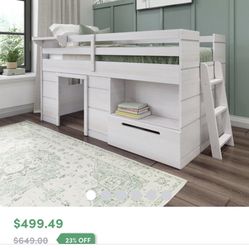 Max & Lily Fort Low Loft Bed