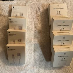 OEM Apple Charger And Adapter Brand New Lot Of 4